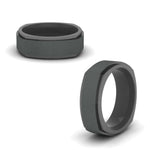 Load image into Gallery viewer, Two Tone Brushed Mens Wedding Ring
