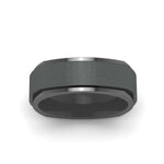 Load image into Gallery viewer, Two Tone Brushed Mens Wedding Ring
