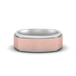 Load image into Gallery viewer, Two Tone Brushed Mens Wedding Ring
