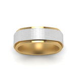 Load image into Gallery viewer, Two Tone Brushed Mens Wedding Ring
