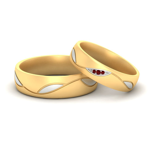 two-tone-couples-ruby-wedding-ring-sets-in-yellow-gold-fd9353bgrudrsleep-nl-yg.jpg