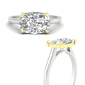 Thumbnail 10 - two-tone-east-west-cushion-cut-diamond-engagement-ring-in-platinum-fd11539curangle3-nl-wg