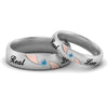 Load image into Gallery viewer, two-tone-engraved-couples-blue-topaz-wedding-band-in-white-gold-FD9354BGICBLTO-NL-WG-EG.jpg