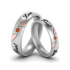 Load image into Gallery viewer, two-tone-engraved-couples-orange-sapphire-wedding-band-in-white-gold-FD9354BGSAOR-NL-WG-EG.jpg