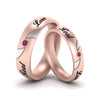 Load image into Gallery viewer, two-tone-engraved-couples-pink-sapphire-wedding-band-in-rose-gold-FD9354BGSADRPI-NL-RG-EG.jpg
