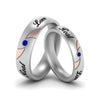 Load image into Gallery viewer, two-tone-engraved-couples-sapphire-wedding-band-in-white-gold-FD9354BGSABL-NL-WG-EG.jpg