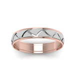 Load image into Gallery viewer, two-tone-engraved-wedding-band-in-14k-rose-gold-fdlwm1200b-nl-rg
