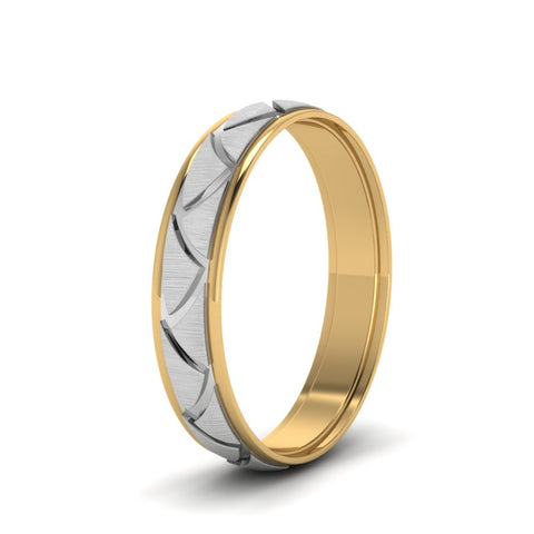 two-tone-engraved-wedding-band-in-14K-yellow-gold-FDLWM1200BANGLE2-NL-YG
