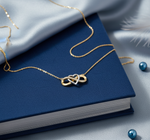 Load image into Gallery viewer, two-tone-infinity-pendant-necklace-in-14k-yellow-gold-fdpd11206-Fancy2
