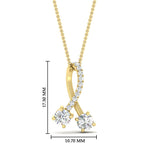 Load image into Gallery viewer, twogether-2-stone-diamond-ribbon-pendant-in-FDPD11486ANGLE1-NL-YG
