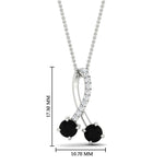 Load image into Gallery viewer, twogether-2-stone-diamond-ribbon-pendant-with-black-diamond-in-FDPD11486GBLACKANGLE1-NL-WG
