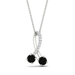 Load image into Gallery viewer, twogether-2-stone-diamond-ribbon-pendant-with-black-diamond-in-FDPD11486GBLACKANGLE1-NL-WG
