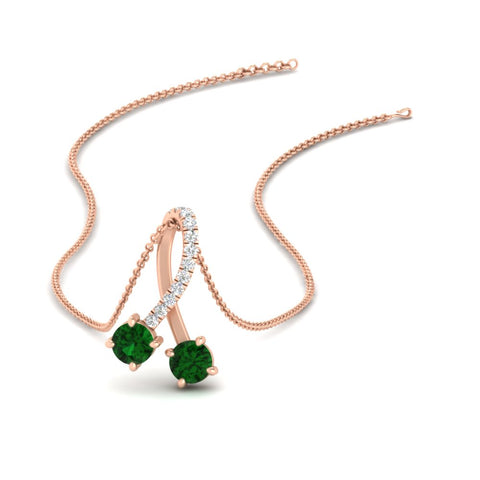 twogether-2-stone-diamond-ribbon-pendant-with-emerald-in-rose-gold-FDPD11486GEMGR-NL-RG