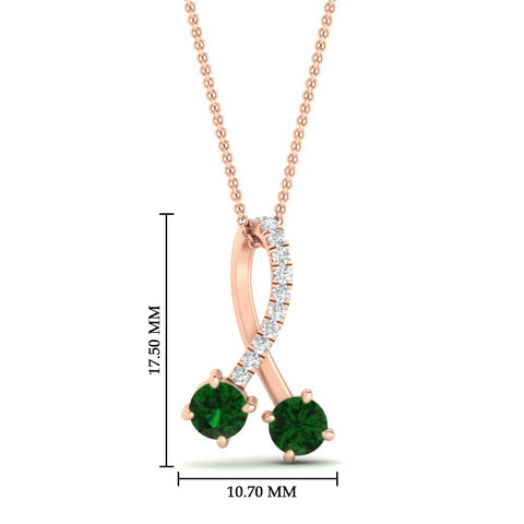 twogether-2-stone-diamond-ribbon-pendant-with-emerald-in-rose-gold-FDPD11486GEMGRANGLE1-NL-RG-HW