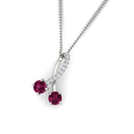 Load image into Gallery viewer, twogether-2-stone-diamond-ribbon-pendant-with-pink-sapphire-in-FDPD11486GSADRPIANGLE1-NL-WG

