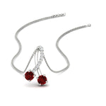 Load image into Gallery viewer, twogether-2-stone-diamond-ribbon-pendant-with-ruby-in-FDPD11486GRUDRANGLE1-NL-WG
