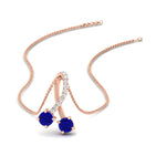 Load image into Gallery viewer, twogether-2-stone-diamond-ribbon-pendant-with-sapphire-in-FDPD11486GSABLANGLE1-NL-RG
