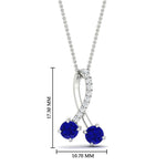 Load image into Gallery viewer, twogether-2-stone-diamond-ribbon-pendant-with-sapphire-in-FDPD11486GSABLANGLE1-NL-WG
