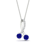 Load image into Gallery viewer, twogether-2-stone-diamond-ribbon-pendant-with-sapphire-in-FDPD11486GSABLANGLE1-NL-WG

