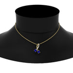Load image into Gallery viewer, twogether-2-stone-diamond-ribbon-pendant-with-sapphire-in-FDPD11486GSABLANGLE1-NL-YG
