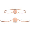 Load image into Gallery viewer, Alphabet disc diamond bracelet