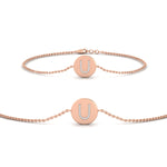 Load image into Gallery viewer, Alphabet disc diamond bracelet
