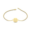 Load image into Gallery viewer, Alphabet disc diamond bracelet