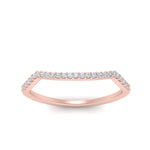 Load image into Gallery viewer, U Prong Curved Wedding Band
