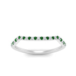 Load image into Gallery viewer, U Prong Curved Wedding Band
