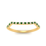 Load image into Gallery viewer, U Prong Curved Wedding Band
