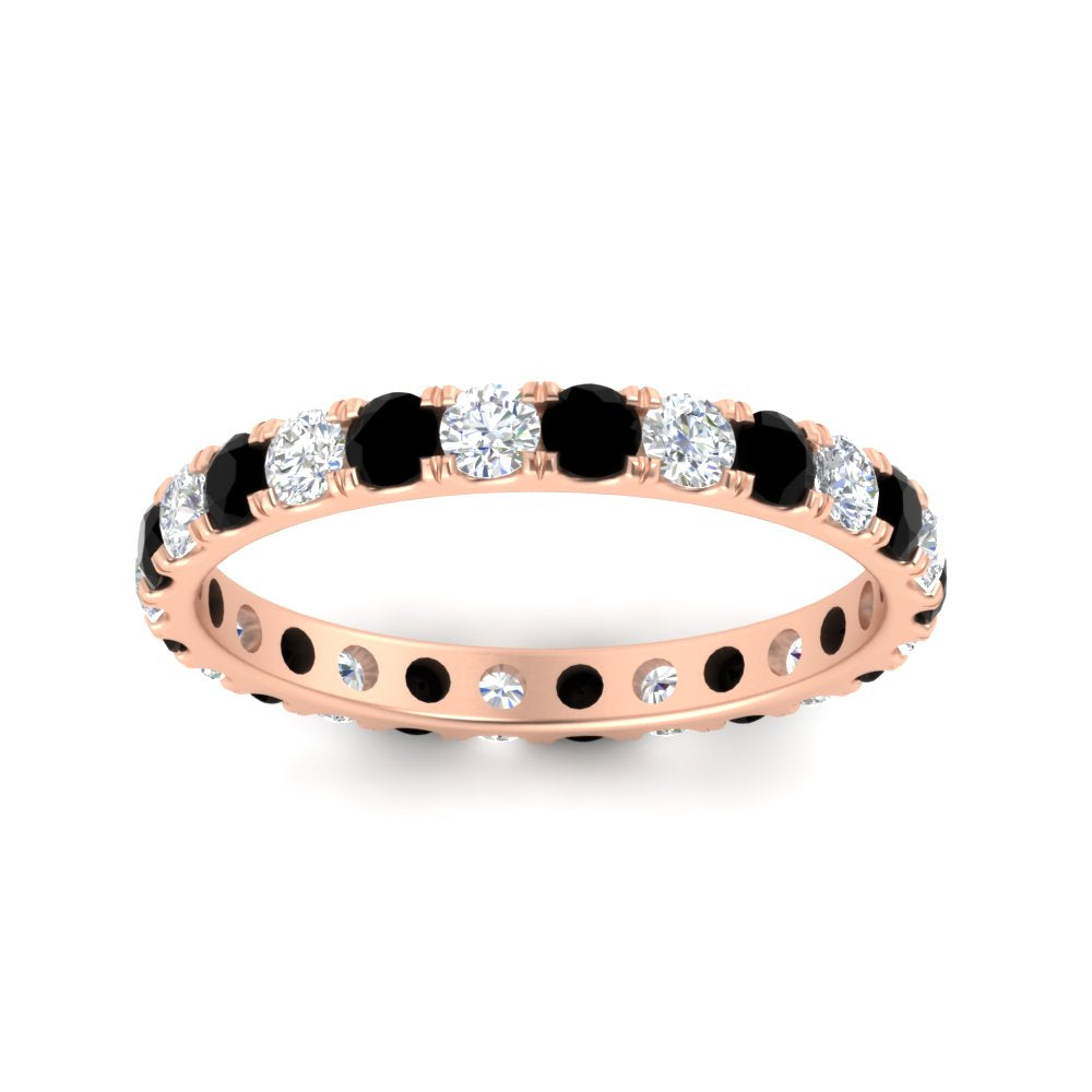 U Prong Round Eternity Band One Carat