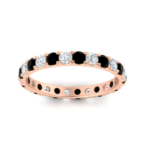 u-prong-round-diamond-eternity-band-one-carat-black-diamond-in-rose-gold-FDEWB8371GBLACKANGLE5-1.00CT-NL-RG