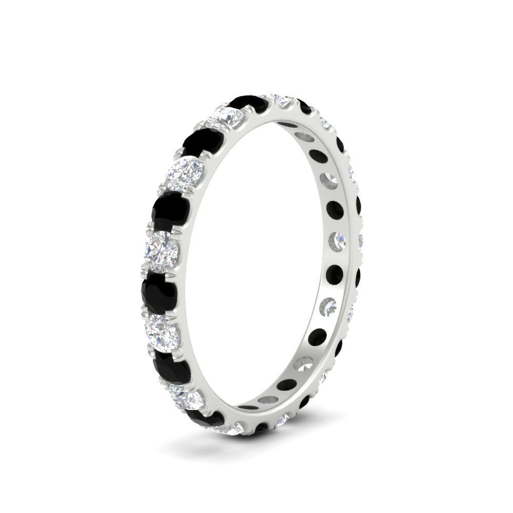 U Prong Round Eternity Band One Carat