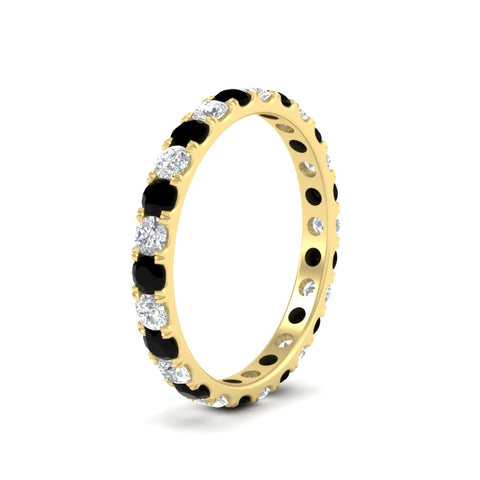 u-prong-round-diamond-eternity-band-one-carat-black-diamond-in-yellow-gold-FDEWB8371GBLACKANGLE2-1.00CT-NL-YG