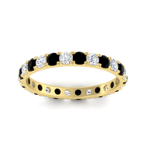 u-prong-round-diamond-eternity-band-one-carat-black-diamond-in-yellow-gold-FDEWB8371GBLACKANGLE5-1.00CT-NL-YG