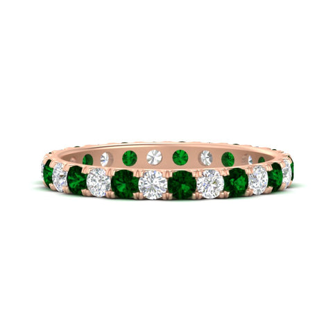 u-prong-round-diamond-eternity-band-one-carat-emerald-in-rose-gold-FDEWB8371GEMGR-1.00CT-NL-RG