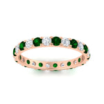 Load image into Gallery viewer, U Prong Round Eternity Band One Carat
