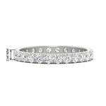 Load image into Gallery viewer, U Prong Round Eternity Band One Carat
