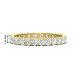 Load image into Gallery viewer, U Prong Round Eternity Band One Carat
