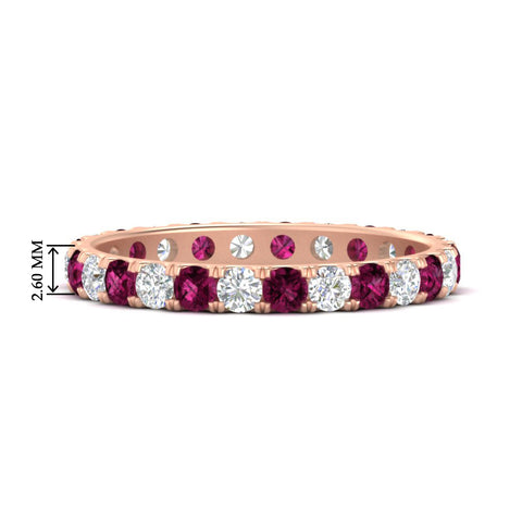 u-prong-round-diamond-eternity-band-one-carat-pink-sapphire-in-rose-gold-FDEWB8371GSADRPI-1.00CT-NL-RG-HW