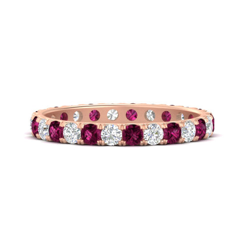 u-prong-round-diamond-eternity-band-one-carat-pink-sapphire-in-rose-gold-FDEWB8371GSADRPI-1.00CT-NL-RG