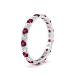 Load image into Gallery viewer, U Prong Round Eternity Band One Carat
