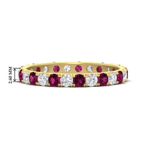 u-prong-round-diamond-eternity-band-one-carat-pink-sapphire-in-yellow-gold-FDEWB8371GSADRPI-1.00CT-NL-YG-HW