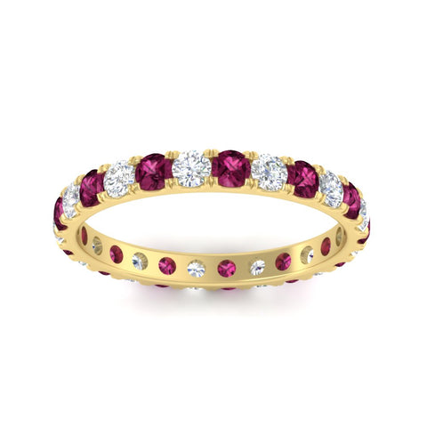 u-prong-round-diamond-eternity-band-one-carat-pink-sapphire-in-yellow-gold-FDEWB8371GSADRPIANGLE5-1.00CT-NL-YG