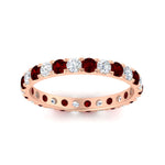 Load image into Gallery viewer, U Prong Round Eternity Band One Carat
