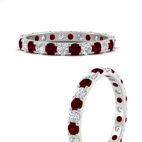 u-prong-round-diamond-eternity-band-one-carat-ruby-in-white-gold-FDEWB8371GRUDRANGLE3-1.00CT-NL-WG