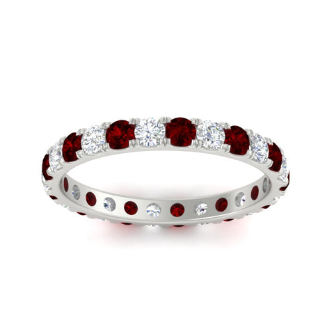 u-prong-round-diamond-eternity-band-one-carat-ruby-in-white-gold-FDEWB8371GRUDRANGLE5-1.00CT-NL-WG