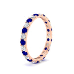 Load image into Gallery viewer, U Prong Round Eternity Band One Carat
