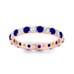 Load image into Gallery viewer, U Prong Round Eternity Band One Carat
