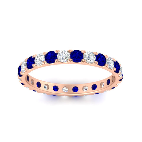 u-prong-round-diamond-eternity-band-one-carat-sapphire-in-rose-gold-FDEWB8371GSABLANGLE5-1.00CT-NL-RG